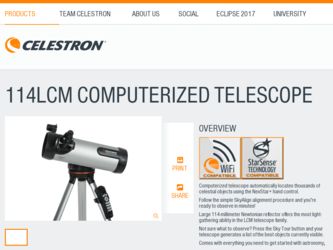 114LCM Computerized Telescope driver download page on the Celestron site