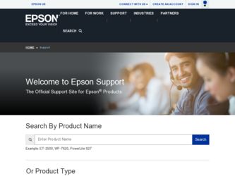 875DCS driver download page on the Epson site