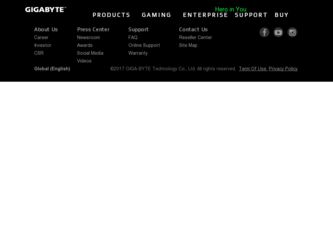 E1500 driver download page on the Gigabyte site