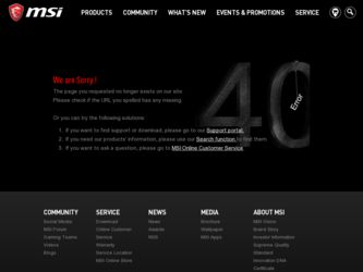 870U driver download page on the MSI site
