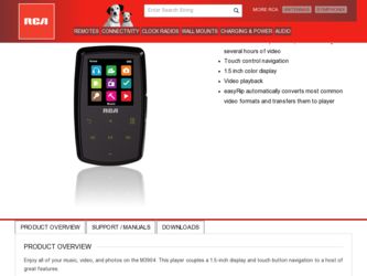 M3904 driver download page on the RCA site