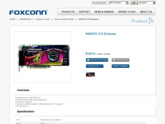 8800GT-512 Extrem.. driver download page on the Foxconn site