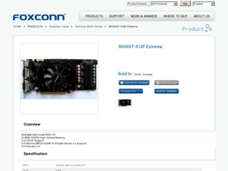 9600GT-512F Extre.. driver download page on the Foxconn site