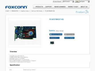 FV-N73TM1DT-R3 driver download page on the Foxconn site