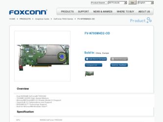 FV-N795M4D2-OD driver download page on the Foxconn site