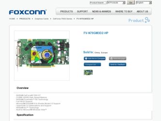 FV-N79GM3D2-HP driver download page on the Foxconn site