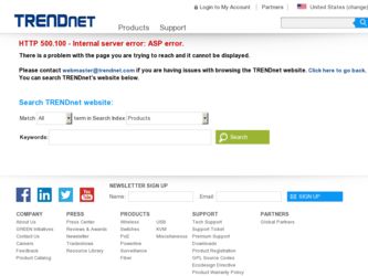 TU3-HDMI driver download page on the TRENDnet site